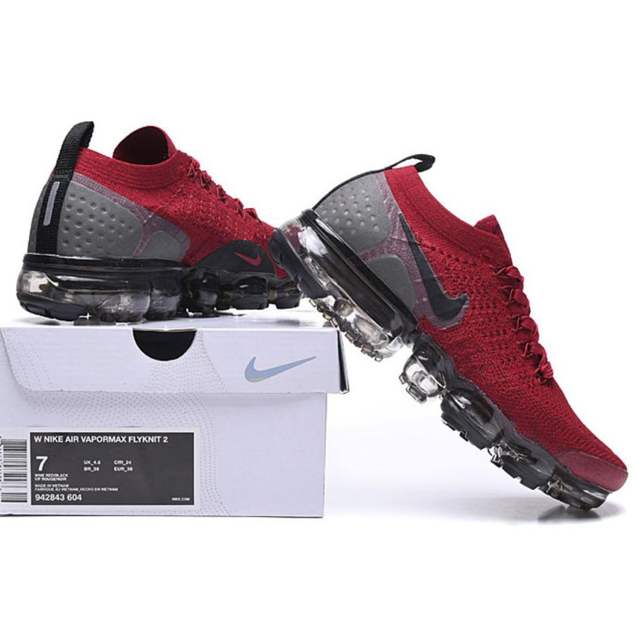 Vapor Max rojo gris